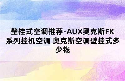 壁挂式空调推荐-AUX奥克斯FK系列挂机空调 奥克斯空调壁挂式多少钱